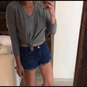 Madewell gray V-neck